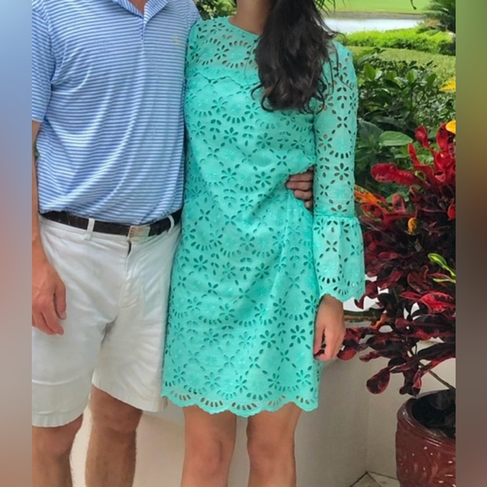 Turquoise Lace Dress